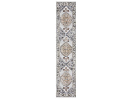Nourison Astra Machine Washable Bordered Runner Area Rug