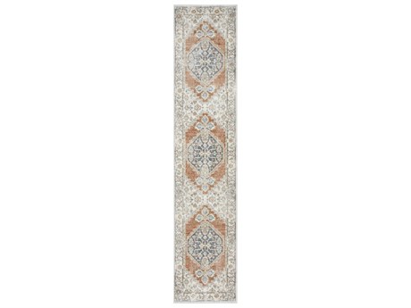 Nourison Astra Machine Washable Bordered Runner Area Rug