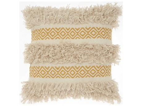 Nourison Life Styles Mustard 18" x 18" Pillow
