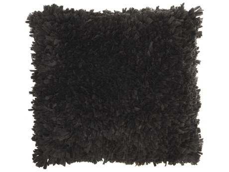Nourison Shag Charcoal Pillow