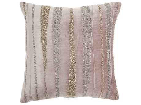 Nourison Luminescence Nude 18" x 18" Pillow