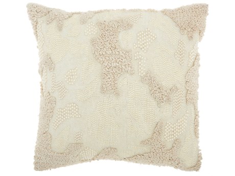 Nourison Luminescence Ivory 18" x 18" Pillow