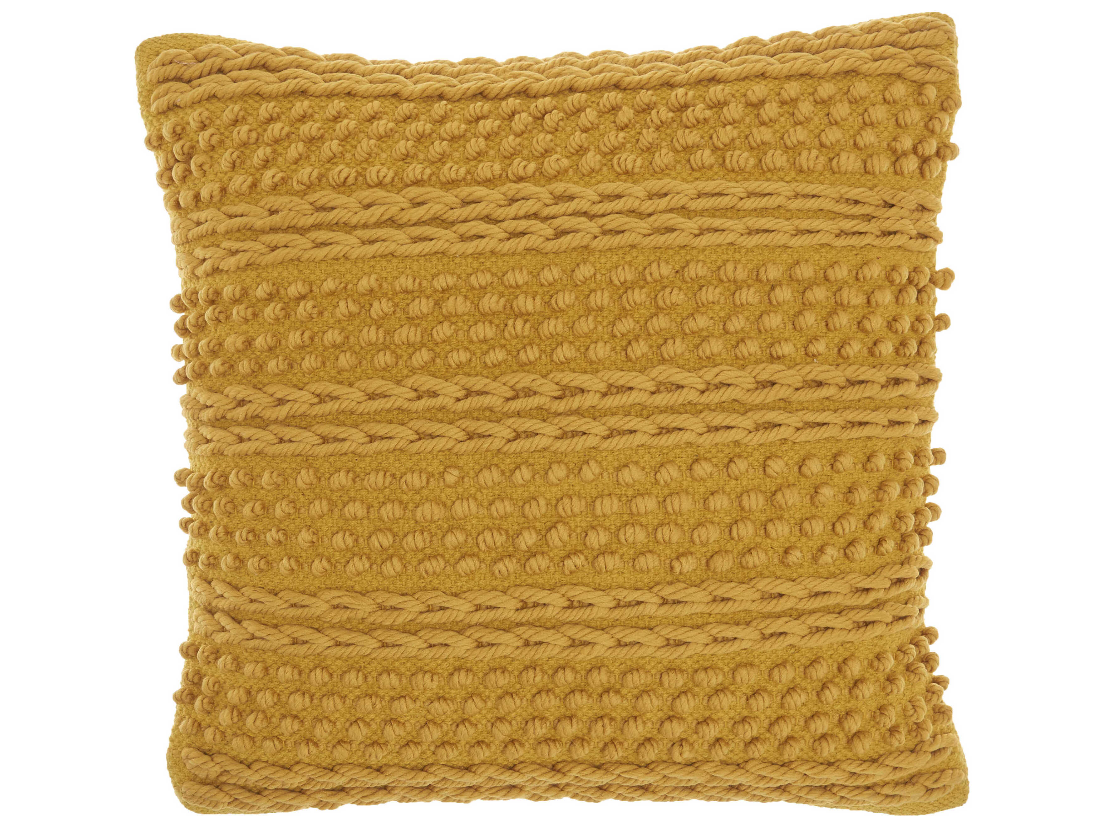 Nourison Life Styles Yellow 18'' x 18'' Pillow NRGC102YELLO