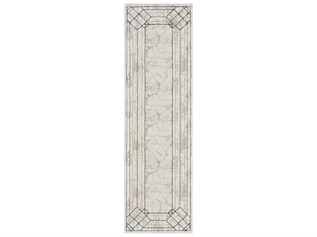 Nourison Glitz Bordered Runner Area Rug