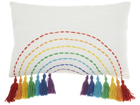 Nourison Plush Lines Multicolor 12" x 20" Pillow