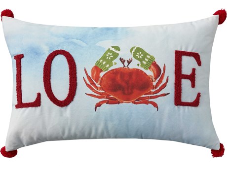 Nourison Holiday Pillows Multicolor 14" x 20" Holid Village Pillow