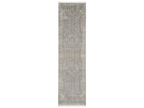 Nourison Lustrous Weave Bordered Runner Area Rug