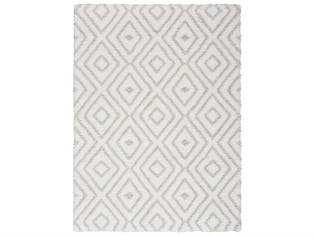 Nourison Modern Shag Geometric Area Rug