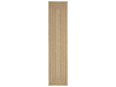 Nourison Natural Seagrass Geometric Runner Area Rug