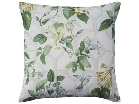 Nourison Waverly Ivory 18" x 18" Treillage Pillow