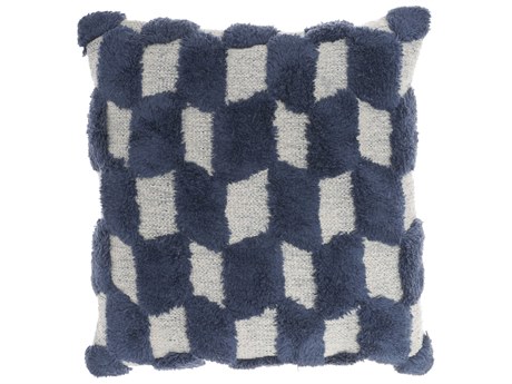 Nourison Nicole Curtis Pillow Navy 18" x 18" Pillow
