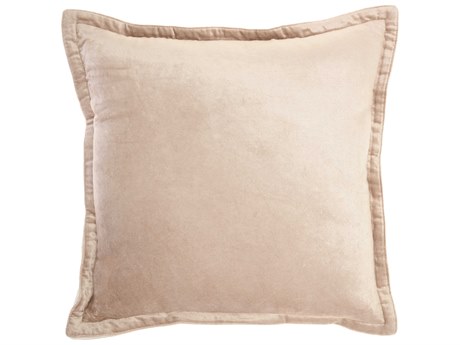 Nourison Sofia Blush 20" x 20" Velvet Flange Pillow