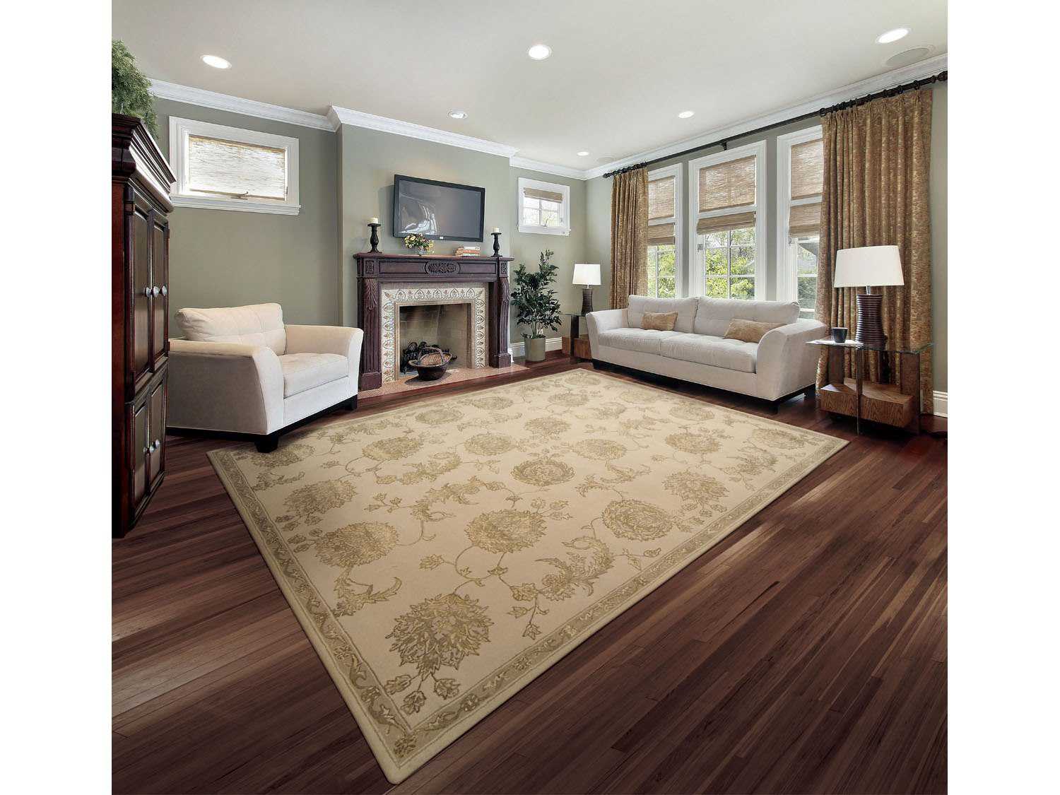 Nourison Regal Rectangular Sand Area Rug NRREG03SAN