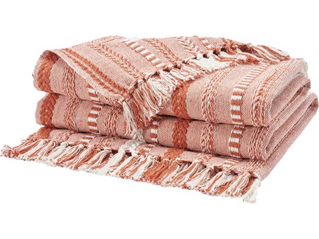 Nourison Life Styles Orange Throw Blanket