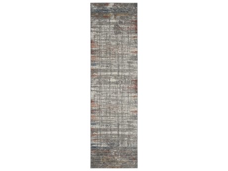 Nourison Rustic Textures Abstract Runner Area Rug
