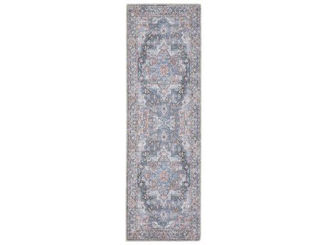 Nourison Machine Washable Series-1 Bordered Runner Area Rug
