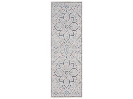Nourison Machine Washable Series 1 Bordered Runner Area Rug