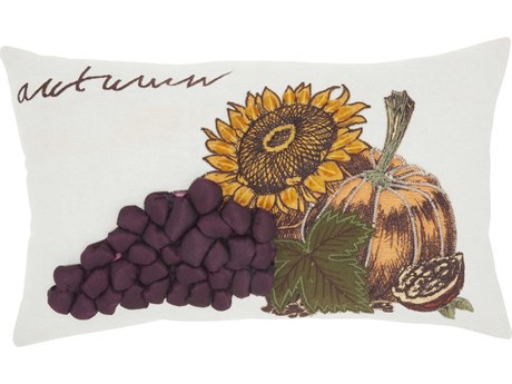 Nourison Holiday Pillows Multicolor 12" x 20" Pillow