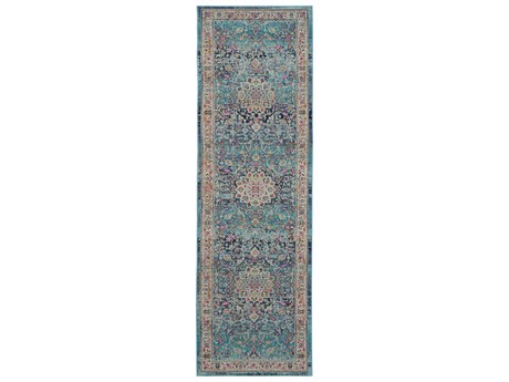 Nourison Vintage Kashan Bordered Runner Area Rug
