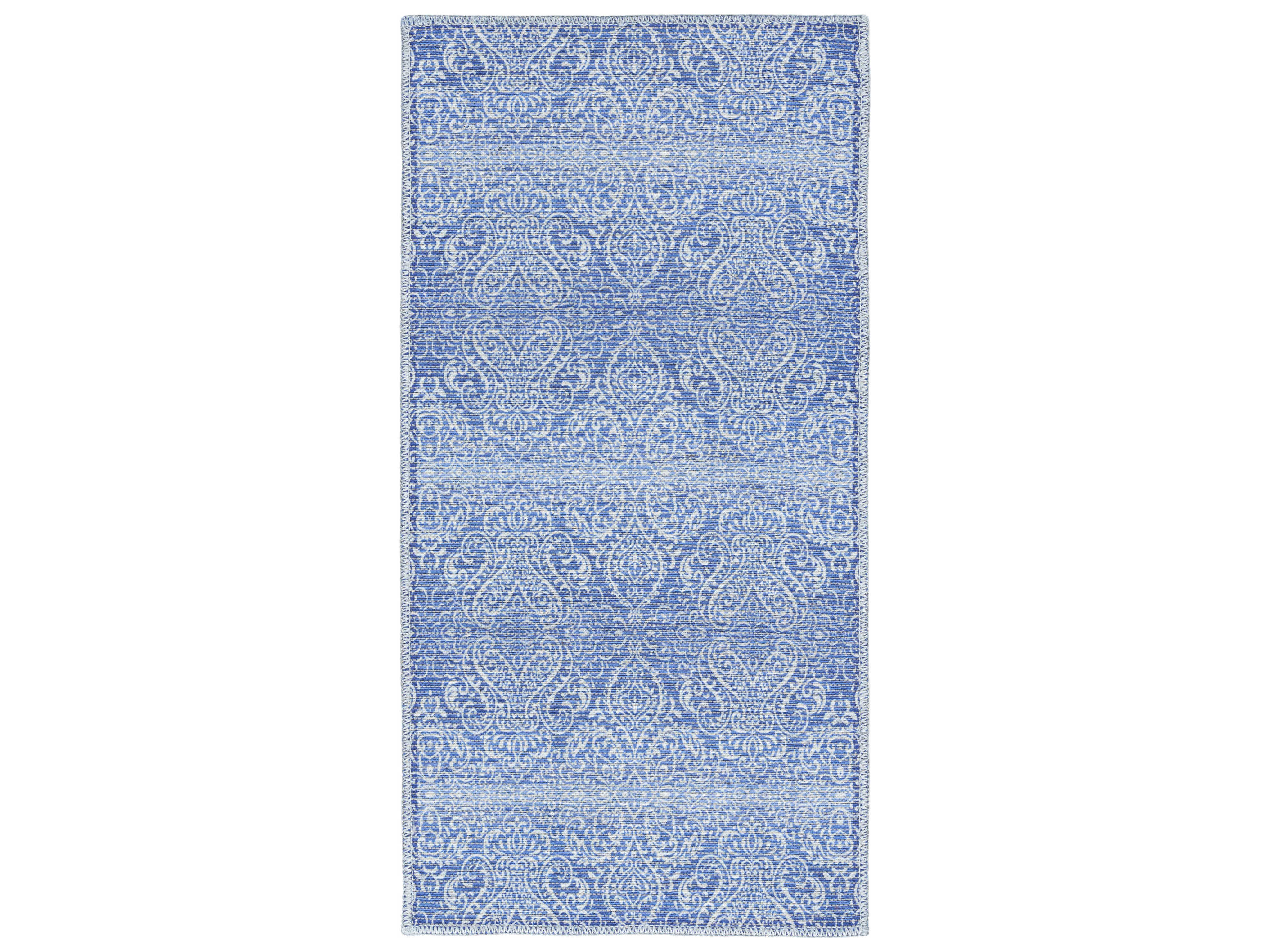 Nourison Washables Collection Blue Rectangular Area Rug NRWAW03BLUE