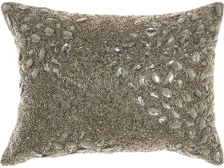 Nourison Luminescence Pewter Pillow