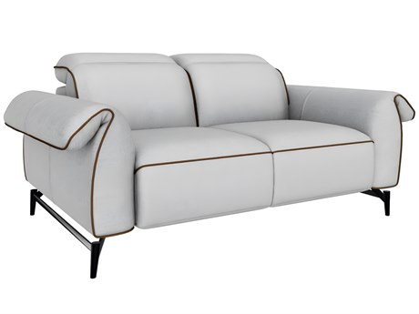Natuzzi Editions Leggiadro Loveseat with Dual Power Recliner
