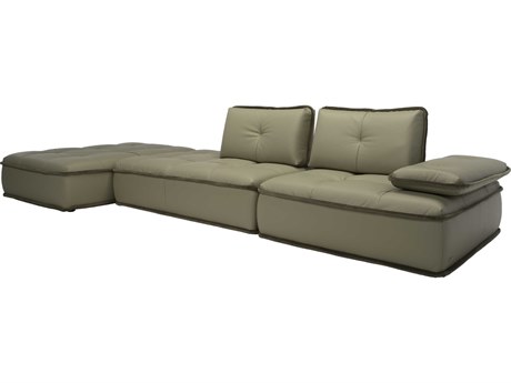 Natuzzi Editions Pixel Leather Sectional Sofa
