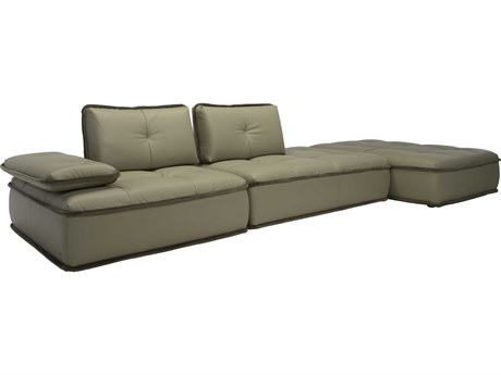 Natuzzi Editions Pixel Leather Sectional Sofa