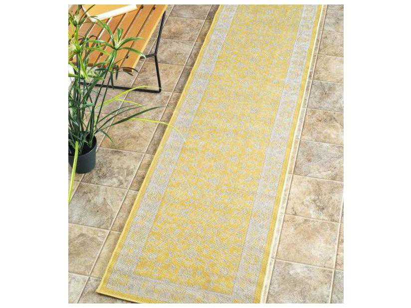 Nuloom Indoor/ Outdoor Everett Yellow 2\' x 7\'6\'\' Runner Rug ... Nuloom Indoor/ Outdoor Everett Yellow 2\' x 7\'6\'\' Runner Rug ...