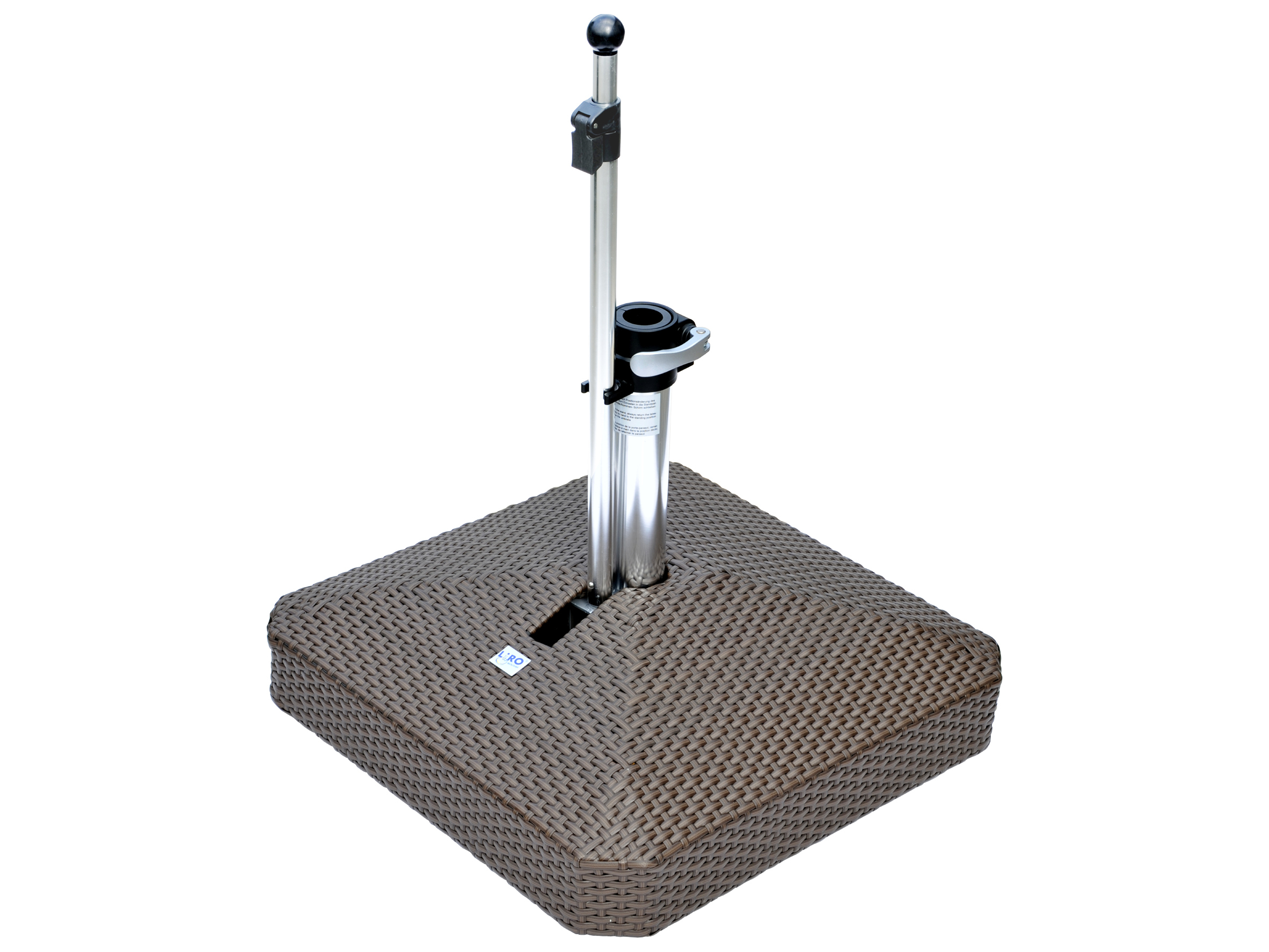 Oasis Rolling Bases 100lb Wicker Square Umbrella Base 100SW02