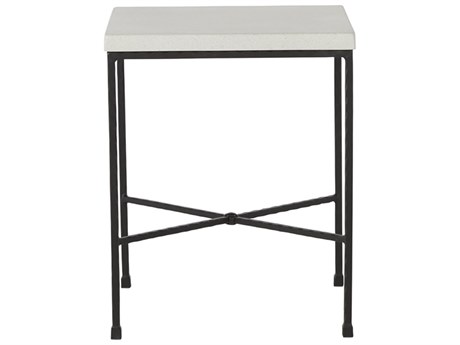 Woodard Wrought Iron Mesh 19'' Wide Square Large End Table | WR190214