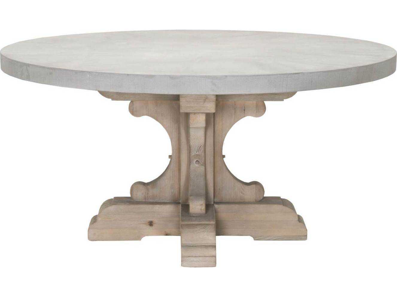 Orient Furniture Express Bella Antique 60'' Round Light Gray Concrete