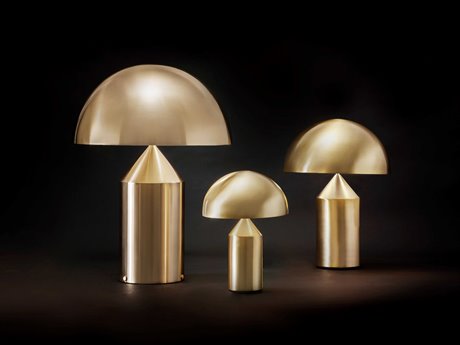 Oluce Atollo Satin Gold Table Lamp