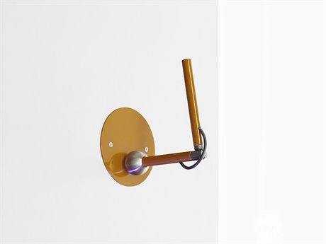 Oluce Calamaio 1-Light Mustard Yellow Wall Sconce