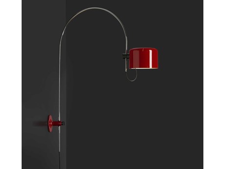 Oluce Coupe 1-Light Red Swing Wall Sconce