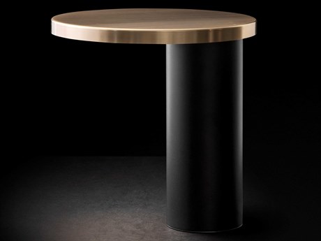 Oluce Cylinda Gold LED Desk Lamp