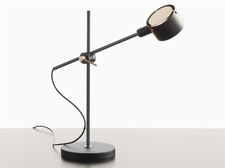 Oluce G.O. Matt Black LED Desk Lamp
