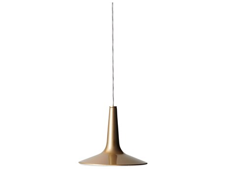 Oluce Kin 1-Light Anodic Bronze LED Round Mini Pendant