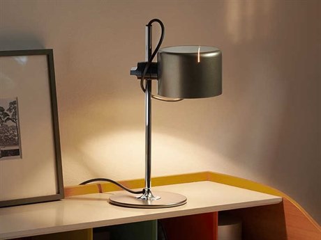 Oluce Coupe Anodic Bronze LED Desk Lamp
