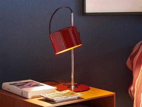 Oluce Coupe Scarlet Red LED Desk Lamp