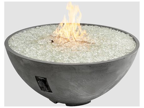 Outdoor Greatroom Cove Edge Midnight Mist 42'' Round Gas Fire Pit Bowls