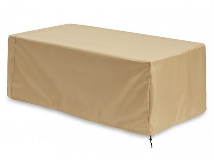 Outdoor Greatroom Rectangular Tan Protective Cover for Kinney and Cove 54 Fire Tables