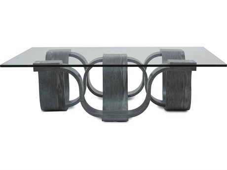 Oggetti Square Glass Grey Coffee Table
