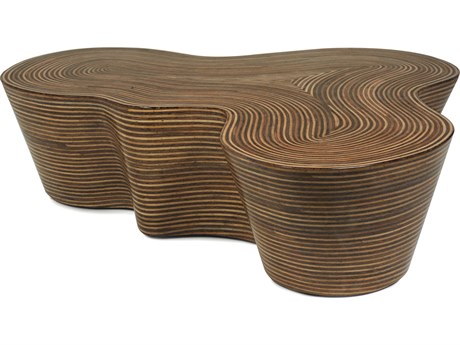 Oggetti Showtime Wood Light And Brown Coffee Table