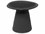 Oggetti Conc 17" Round Ceramic Black Blue End Table  OGG43CO7600BLU