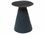 Oggetti Conc 14" Round Ceramic Black Grey End Table  OGG43CO7601GRY