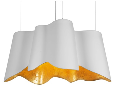Oggetti Lunar 2-Light White Gold Pendant
