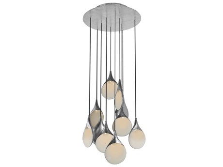 Oggetti Stillabunt 10-Light Silver White LED Round Pendant