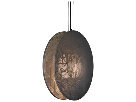 Oggetti Schema Grey Round Pendant