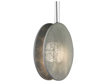 Oggetti Schema White Round Pendant